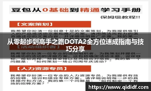 从零起步到高手之路DOTA2全方位速成指南与技巧分享